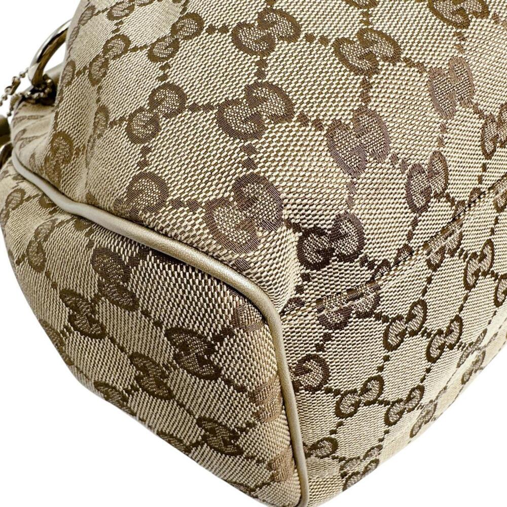 GUCCI Authentic Cream Canvas Tote Bag - Picture 7 of 16